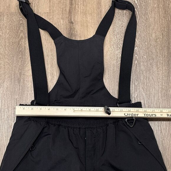 Eddie Bauer Snow Bib Mens Medium Black Ebtek Winter Ski Pants Insulated Outdoors - Picture 3 of 15